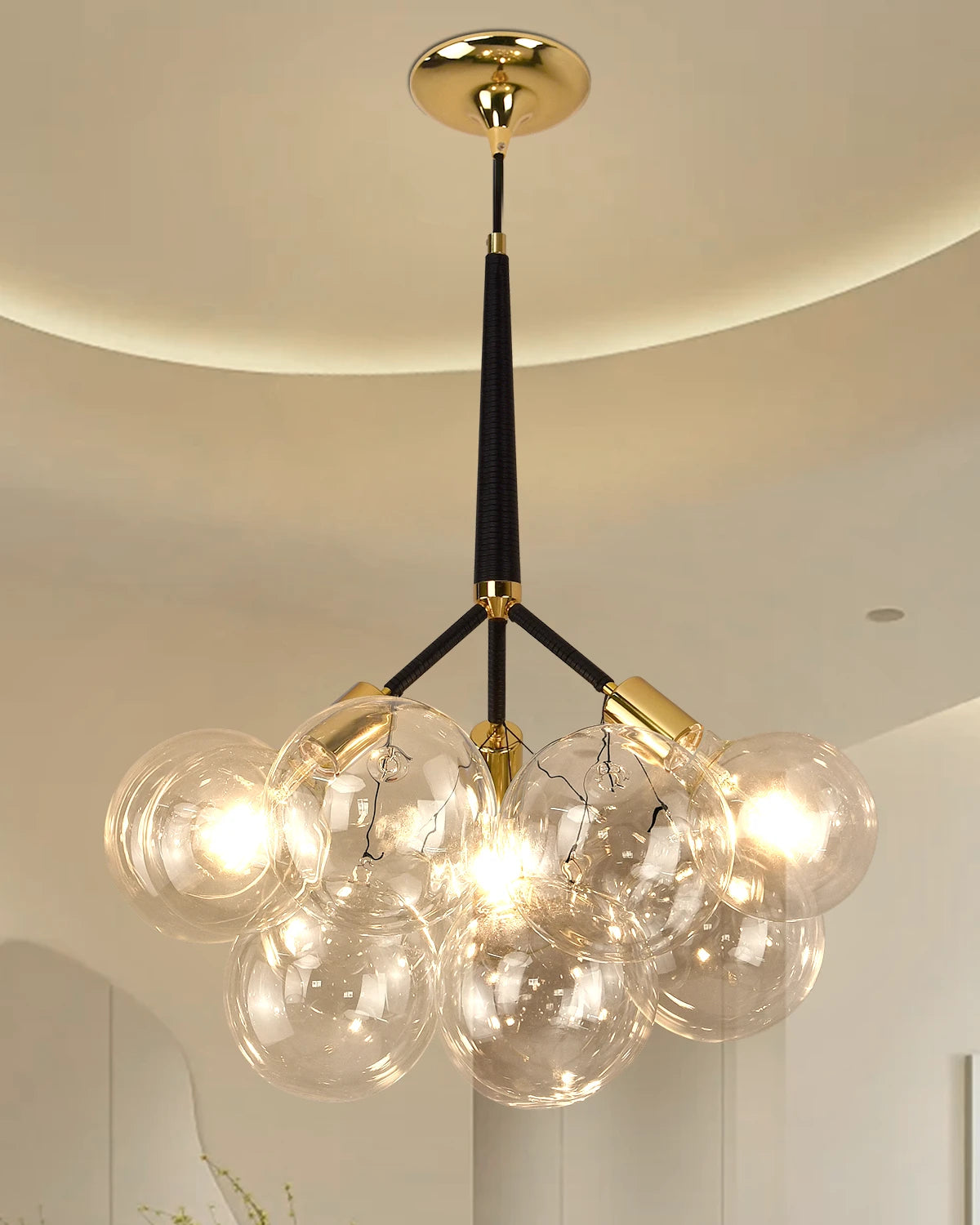 visual comfort bubble chandelier