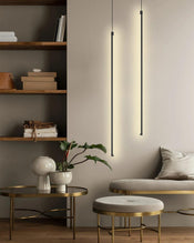 Hanging Lights Minimalist Linear Chandelier for Bathroom Bedroom and Study - PAKOKULA LIGHTING
