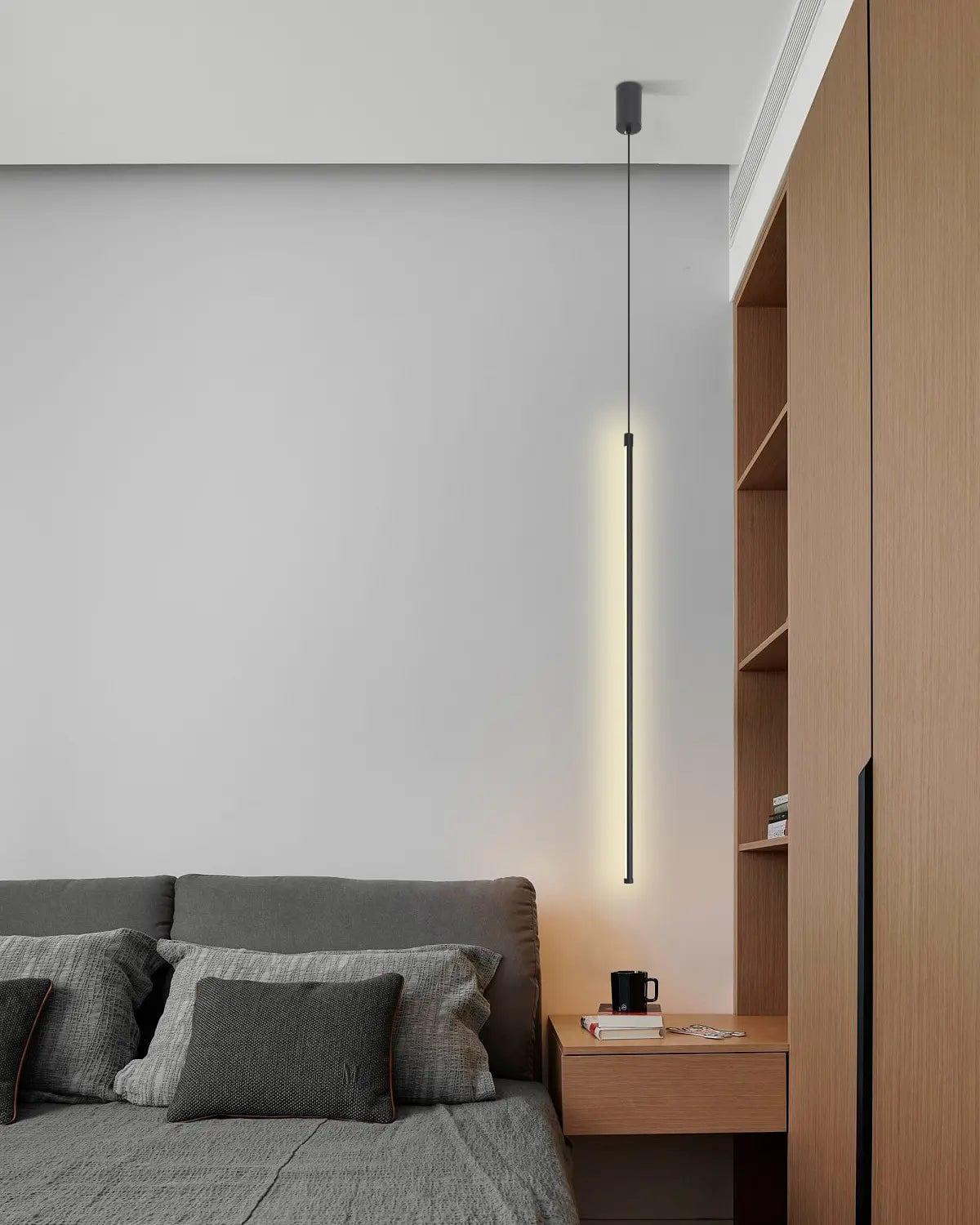 Hanging Lights Minimalist Linear Chandelier for Bathroom Bedroom and Study - PAKOKULA LIGHTING