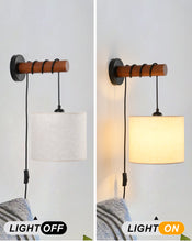 Mini Plug In Pendant Lights Simple Metal Cylindrical Hanging Lamp Solid Wood Pendant Lighting White Hanging Ceiling